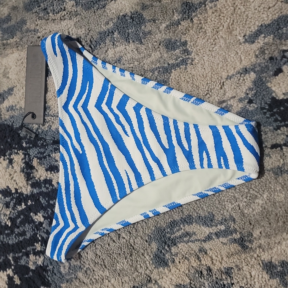 Triangl High waist blue zebra bottom
